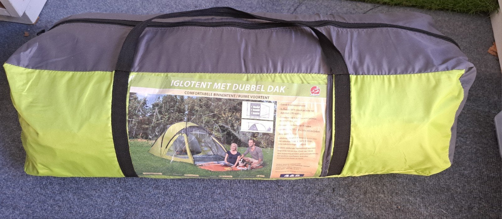 Fun Camp Iglotent met dubbel dak - 3 persoons, Ophalen of Verzenden, Gebruikt, Tot en met 3