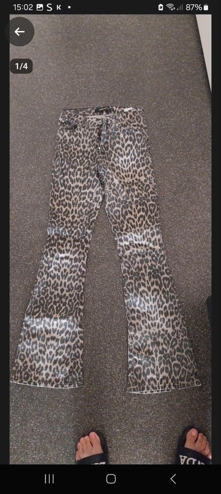 Seven Sisters flared broek met luipaardprint, Kleding | Dames, Ophalen, Maat 34 (XS) of kleiner, Lang, Gedragen