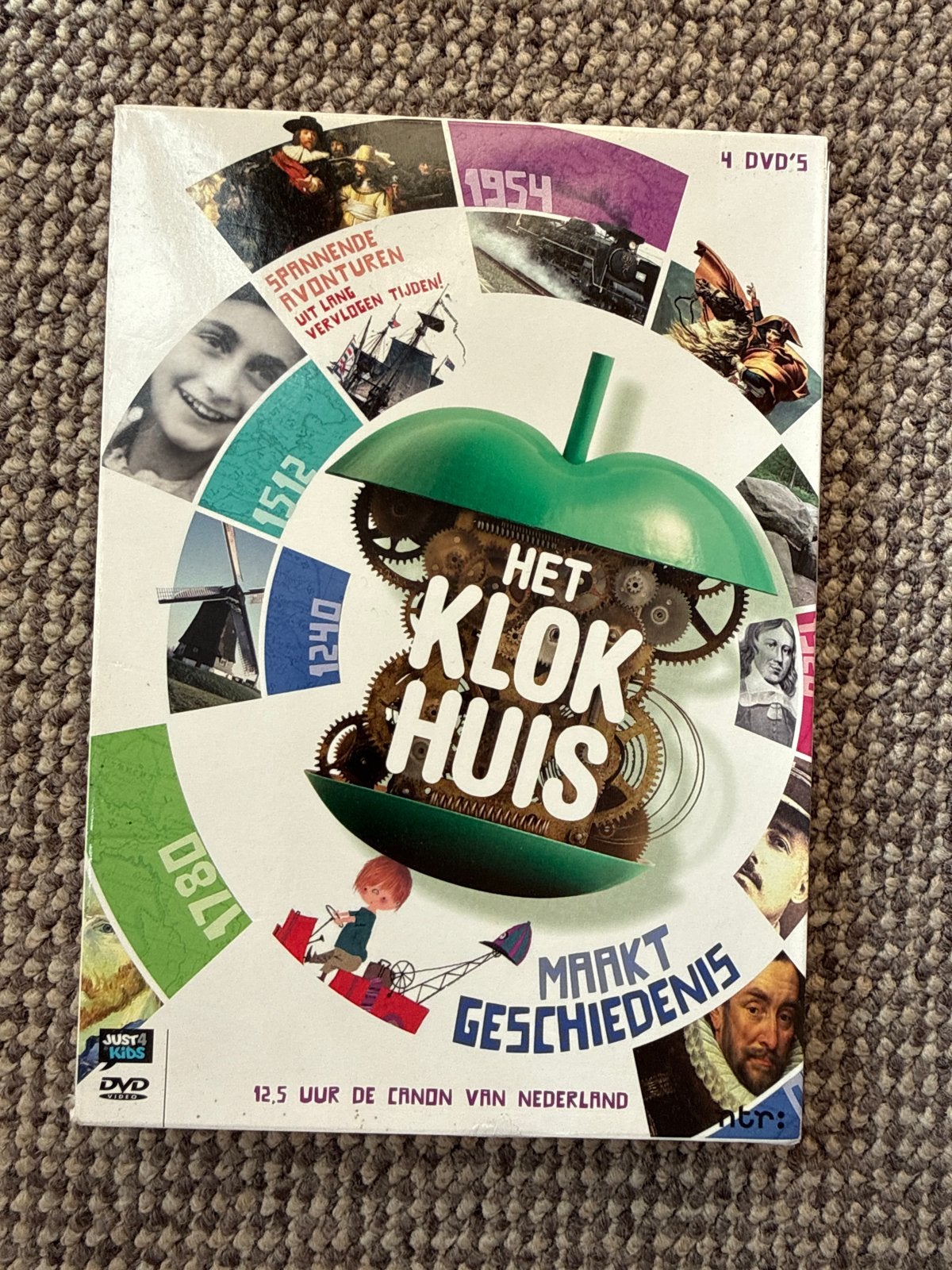 Het Klokhuis Maakt Geschiedenis - 4 DVD's, Alle leeftijden, Ophalen of Verzenden, Zo goed als nieuw, Politiek of Geschiedenis