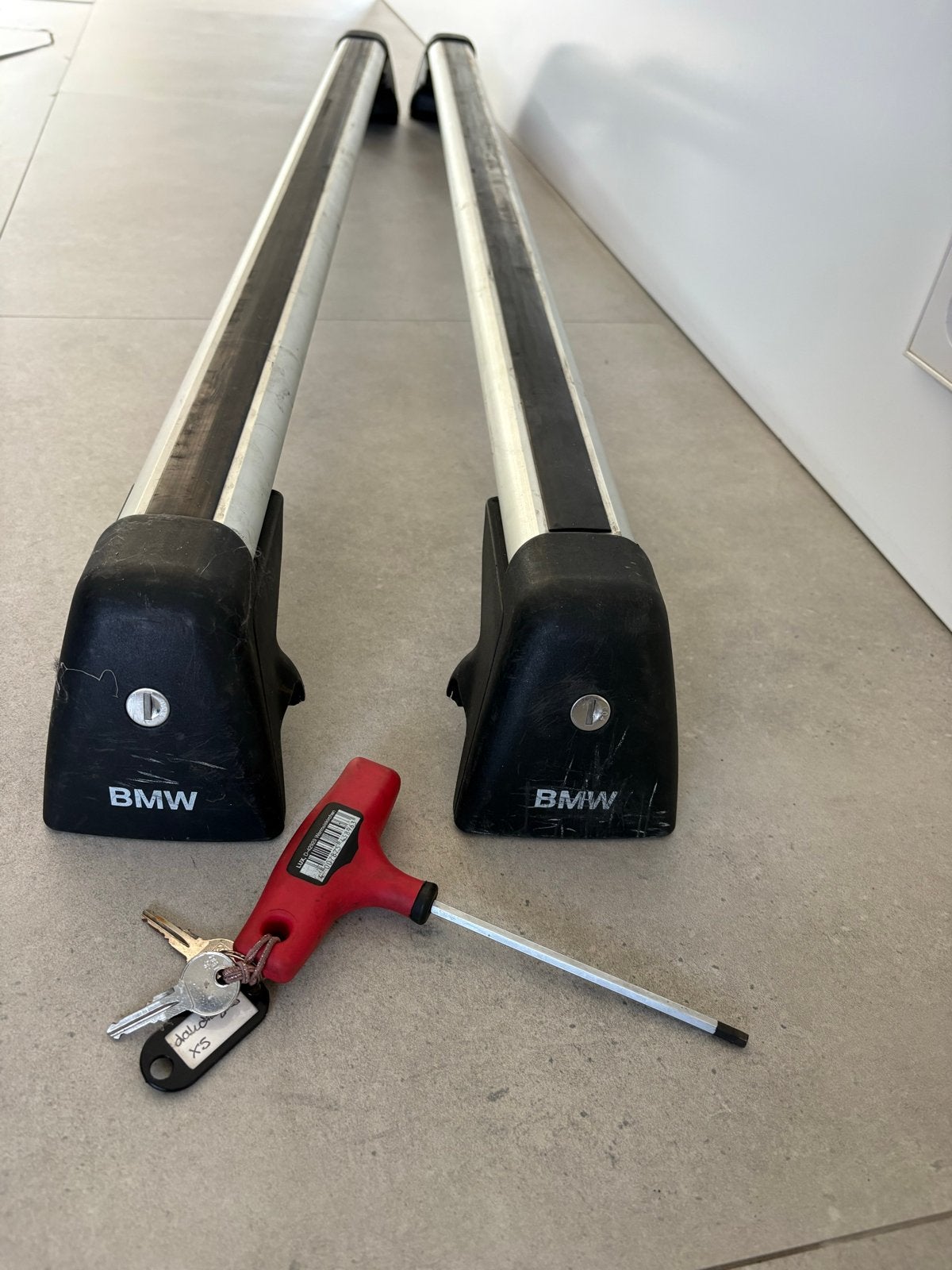 Originele BMW X5 E70 dakdragers | afsluitbaar + sleutels, Ophalen, Gebruikt