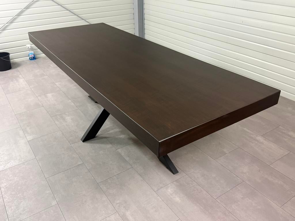 Eettafel 270 cm Scandinavisch design | Noten kleur, Ophalen, Info@123barren.nl, Scandinavisch / Modern, 50 tot 100 cm