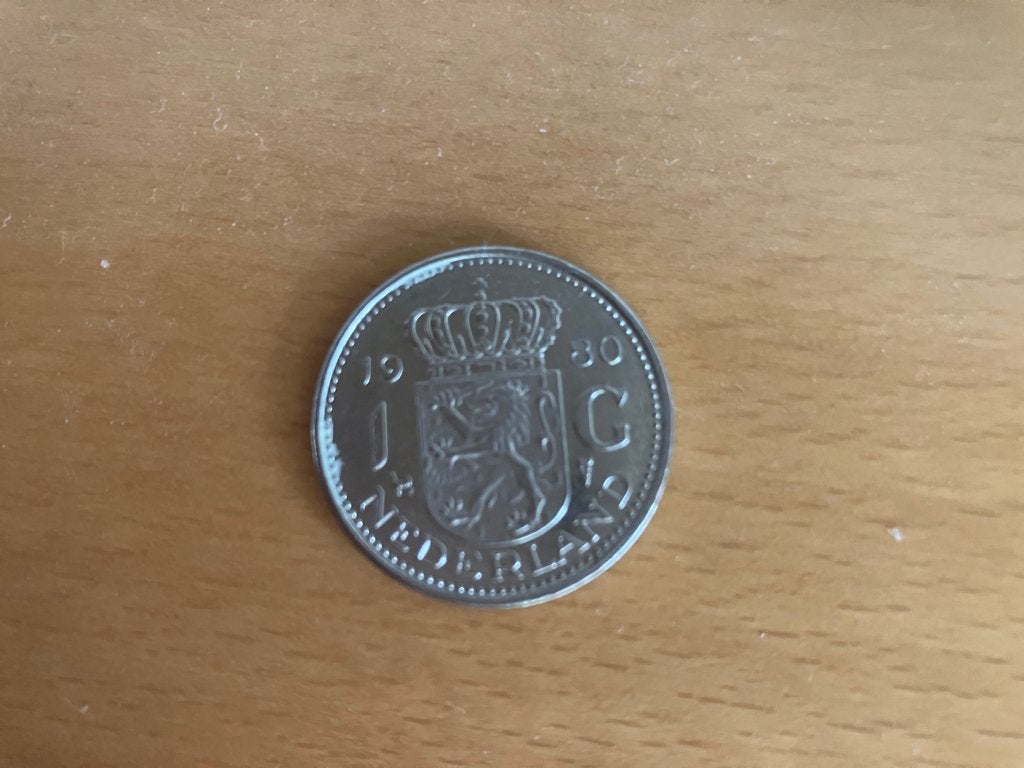 Gulden 1980, Postzegels en Munten, Munten | Nederland, Ophalen of Verzenden, Koningin Juliana, 1 gulden, Losse munt