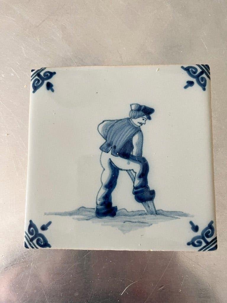 Prachtig tegeltje koninklijke tichelaar Makkum, Ophalen of Verzenden