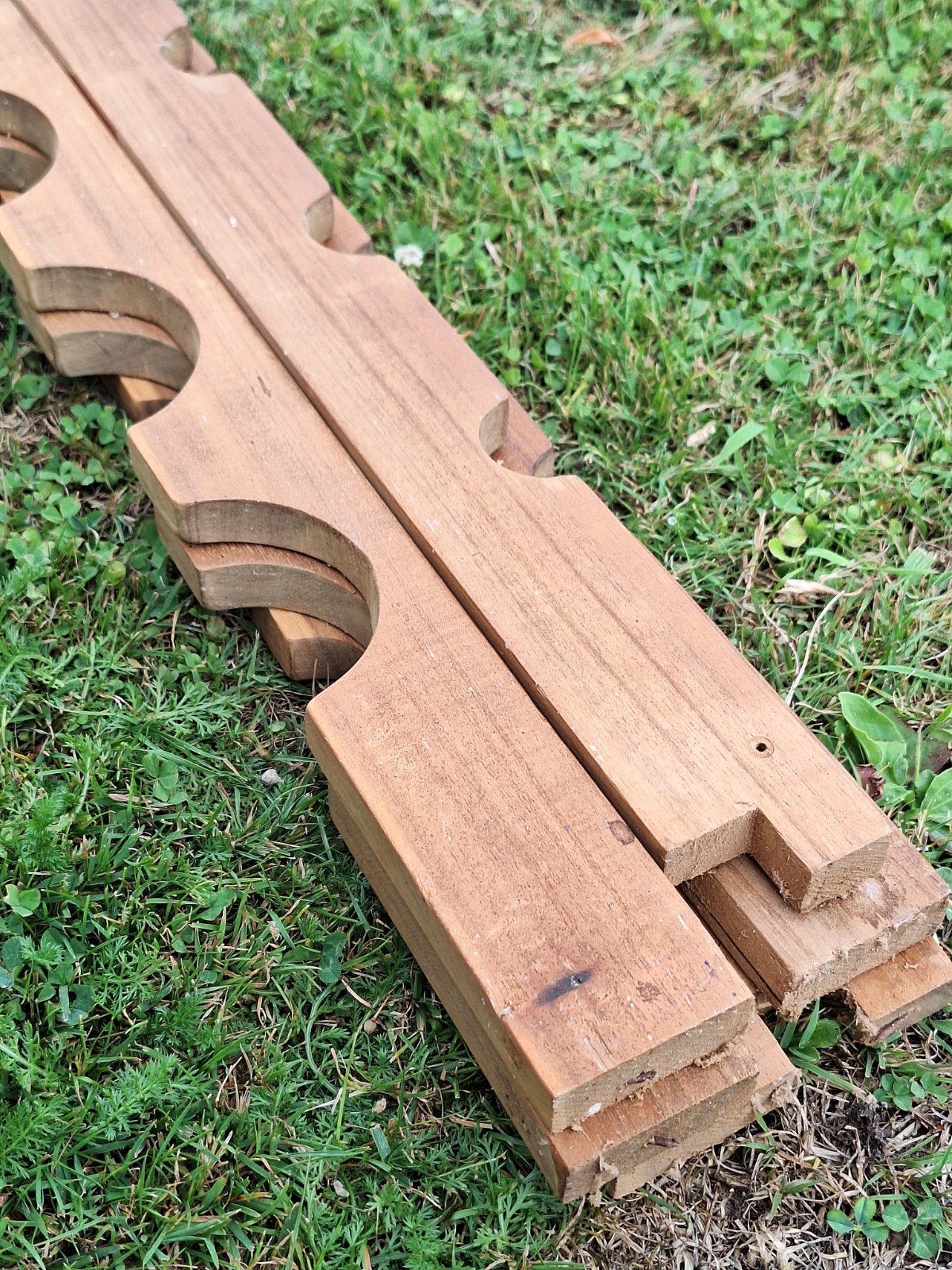 Houten wijnrek onderdelen - zelfbouw, Gebruikt, 15 tot 25 flessen, Ophalen of Verzenden, 5 – 50
