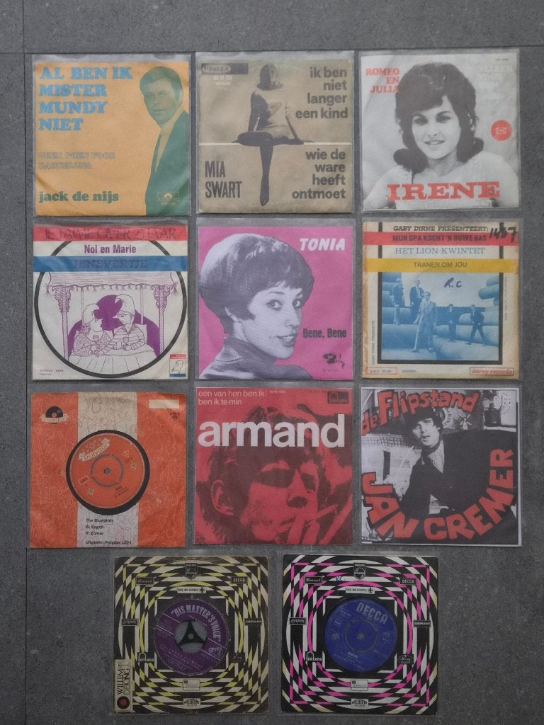 Setje Nederlandstalige single's jaren '60, Ophalen, Gebruikt, 7 inch, Levenslied of Smartlap