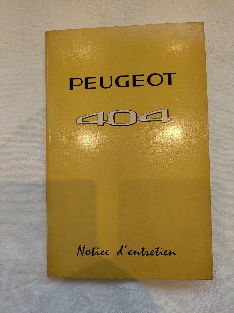 Peugeot 404 Instructie boekje, Ophalen of Verzenden