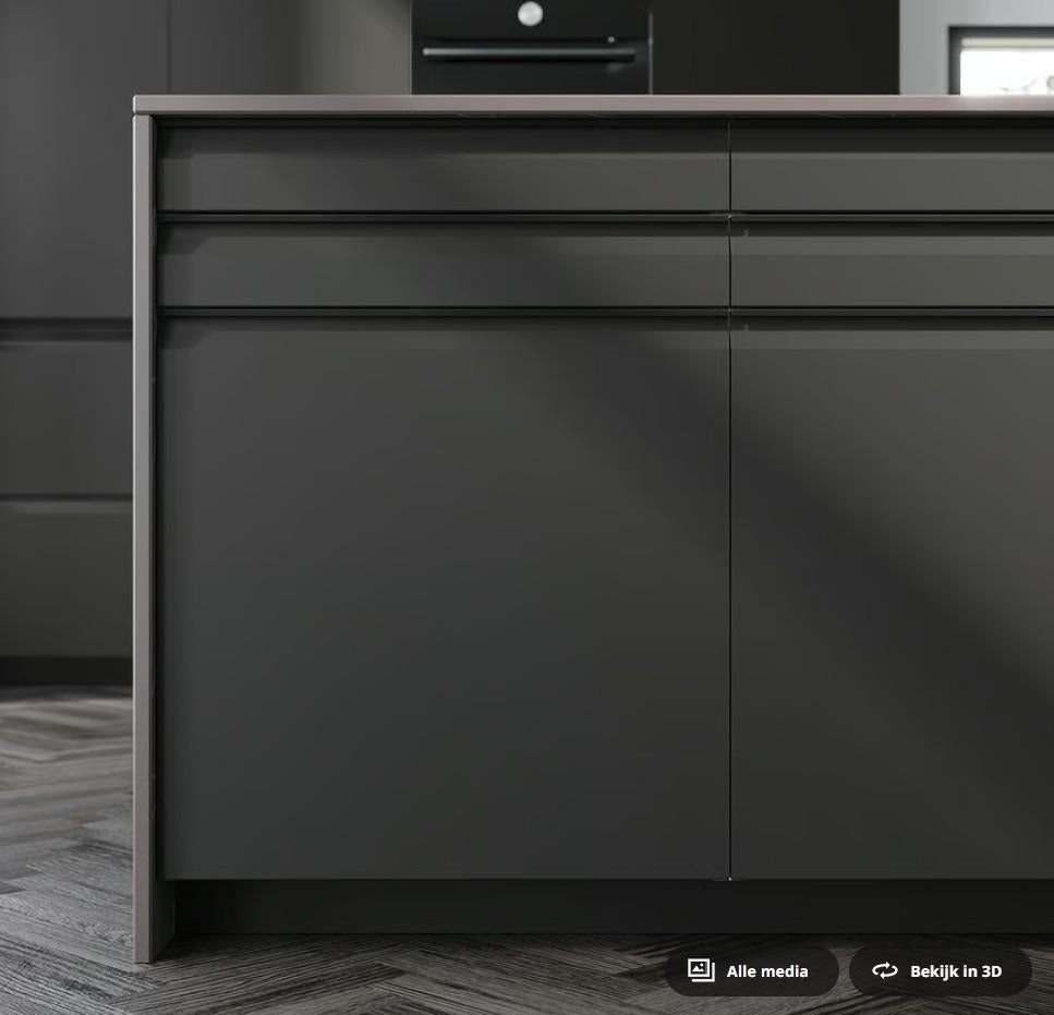 Ikea Upplov keukendeur 30x60, mat zwart., Minder dan 50 cm, Grijs, Ophalen of Verzenden, Zo goed als nieuw