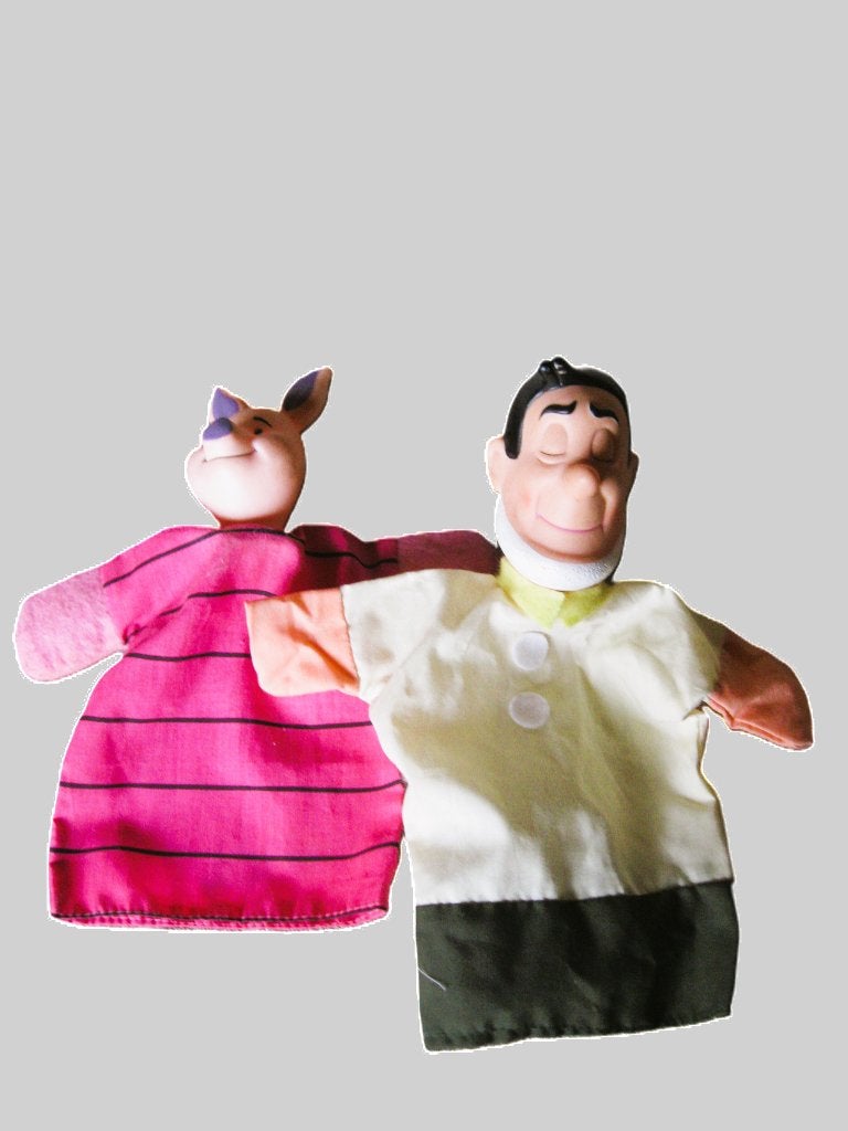 Handpopjes Jerommeke varkentje poppenkast poppen, Ophalen, Zo goed als nieuw, Pop
