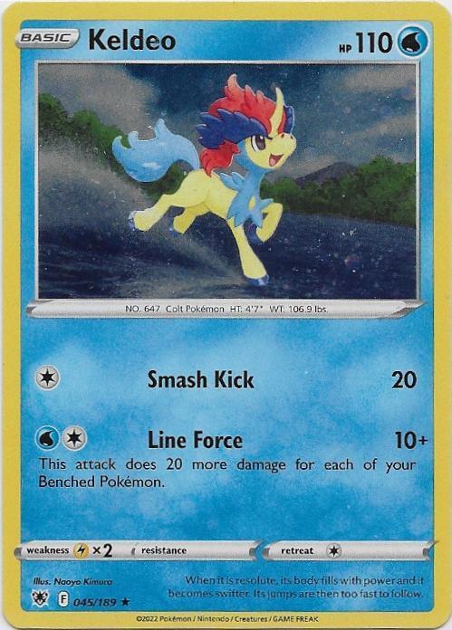 Astral Radiance,  Keldeo [holo-cosmos] 45/196, Verzenden, Nieuw, Losse kaart