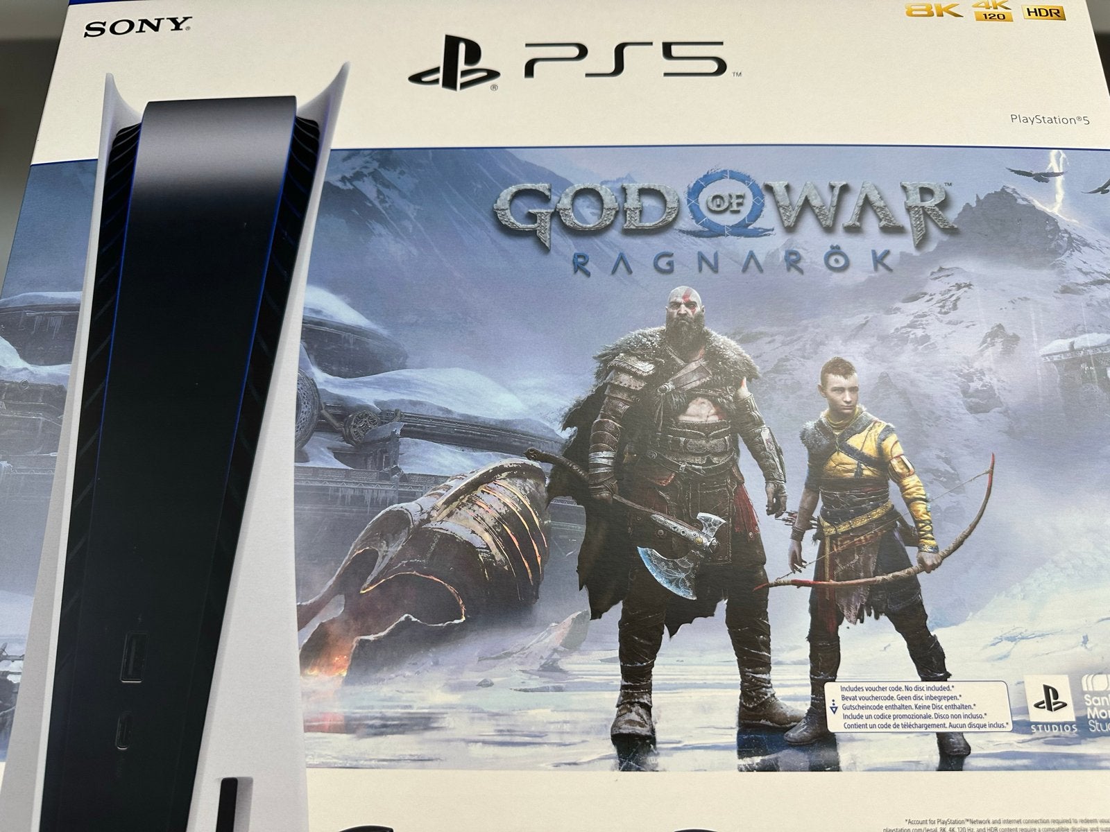Sony PlayStation 5 Disc Edition + God of War Ragnarök, Ophalen, Nieuw, Playstation 5