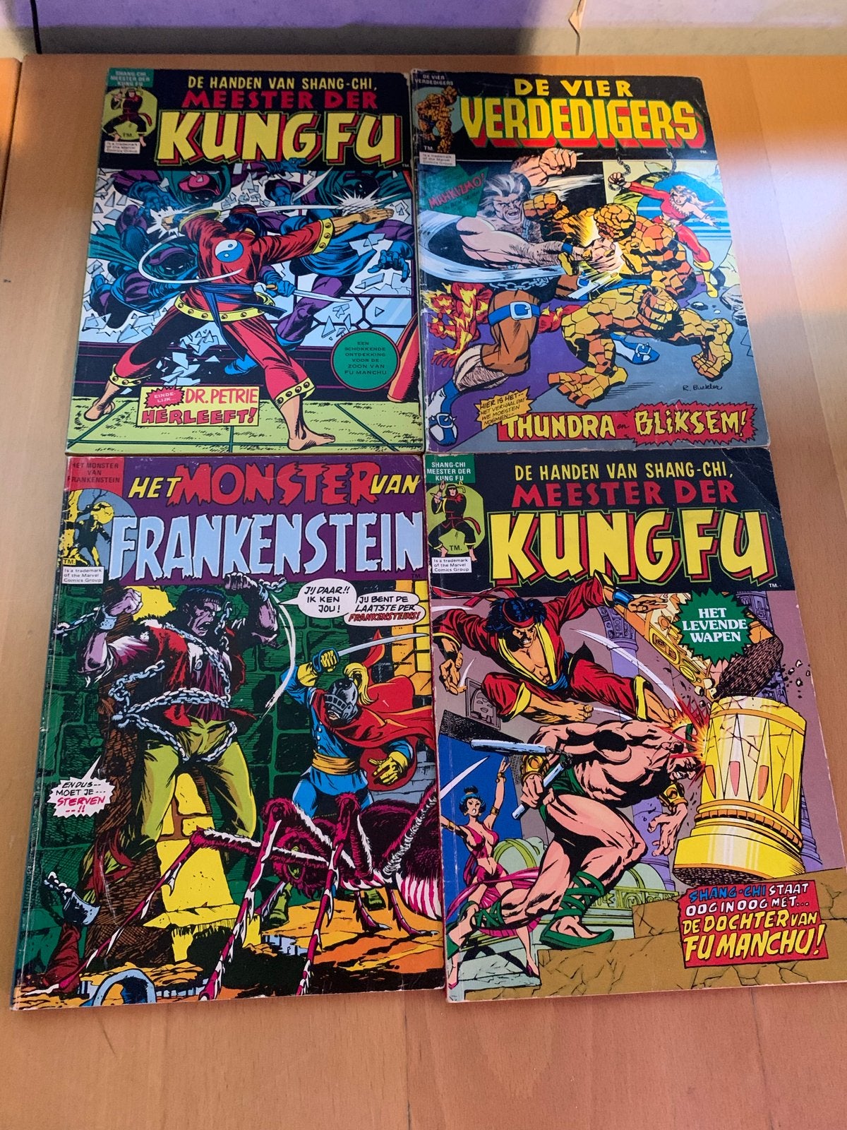 Vintage Marvel Comics: Kung Fu, Frankenstein, Dracula, Thor, Boeken, Meerdere stripboeken, Ophalen of Verzenden, Gelezen