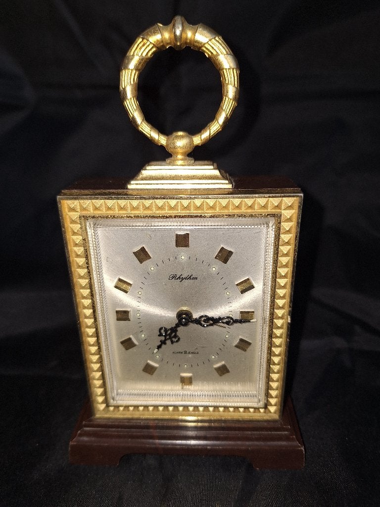 Vintage Reiswekker Klokje - Werkt Goed - 17cm Hoog, Ophalen, Gebruikt, Analoog