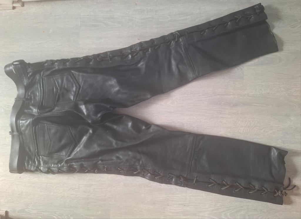 Leren motorbroek - Maat 58, Ophalen of Verzenden, Tweedehands, Heren, Broek | leer