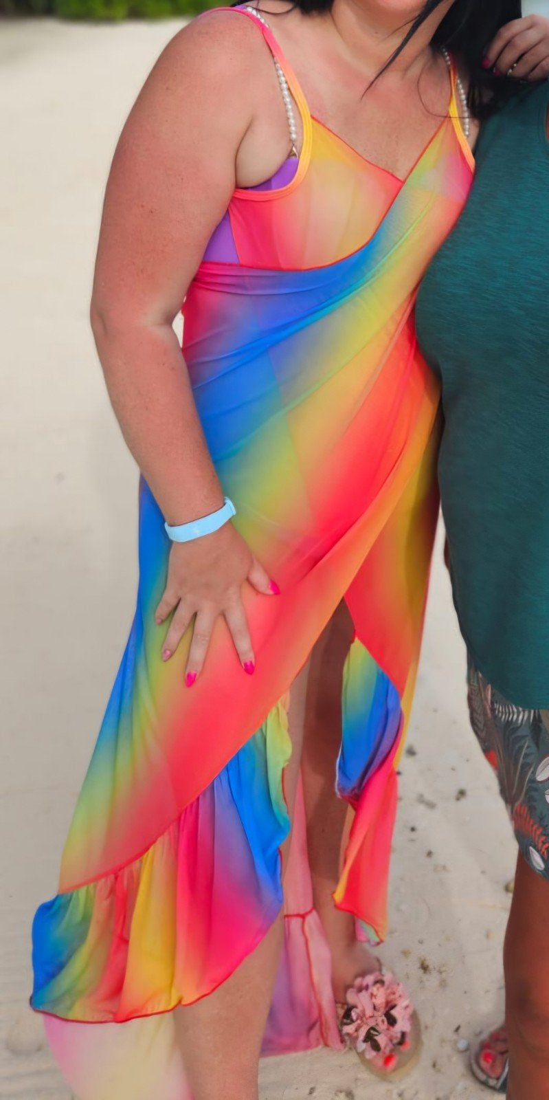 Rainbow Pareo - Stranddoek, Wikkelrok, Strandjurk, Ophalen of Verzenden