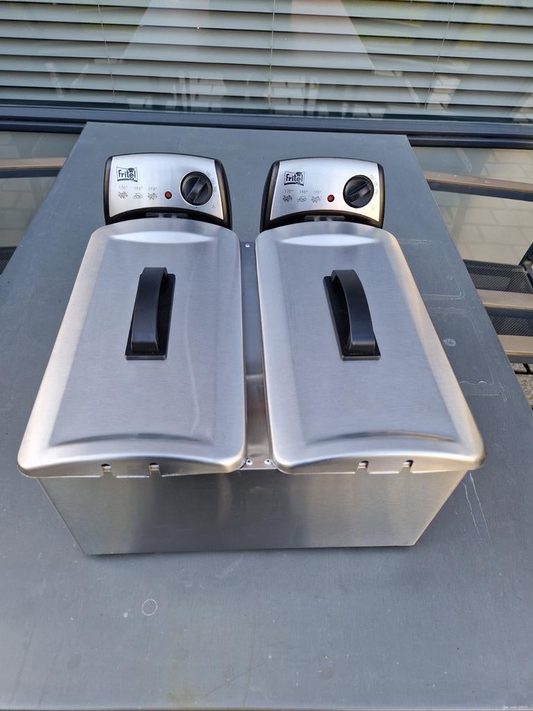 Fritel FR 1355 Duo Friteuse - ✅️ NIEUWSTAAT ✅️, 2 tot 3 liter, Ophalen of Verzenden, Zo goed als nieuw, Uitneembare binnenpan