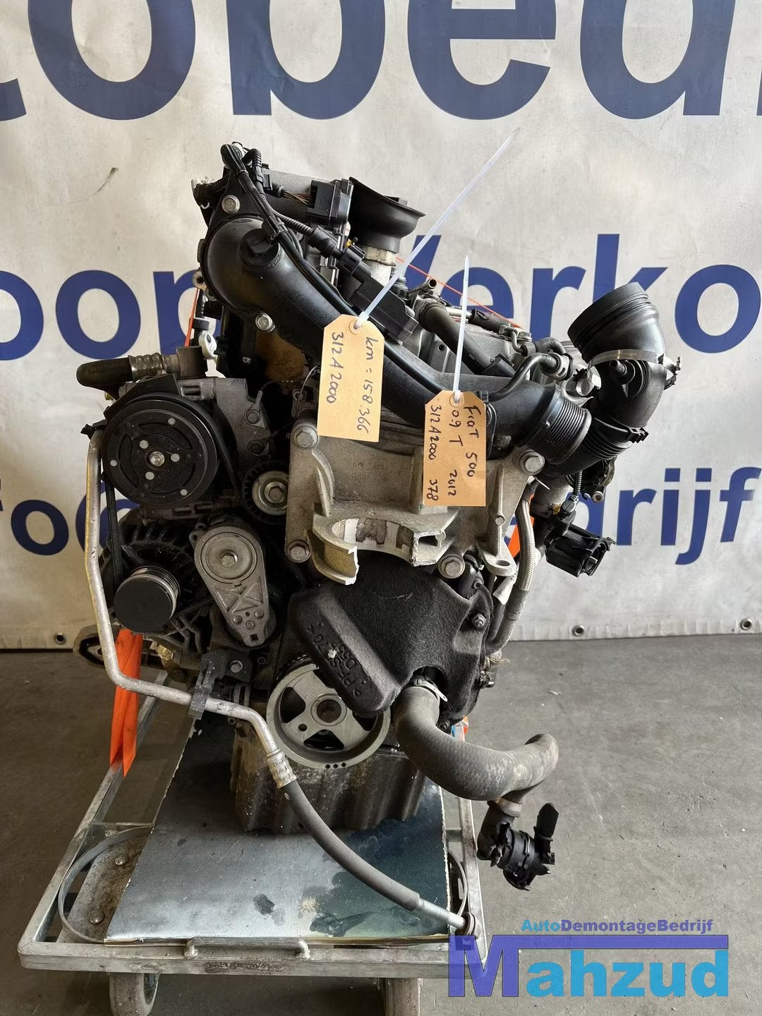 FIAT 500 0.9 Turbo Motorblok 312A2000 Motor versnellingsbak, Auto-onderdelen, Gebruikt, Stellantis Europe S.p.A., Ophalen of Verzenden