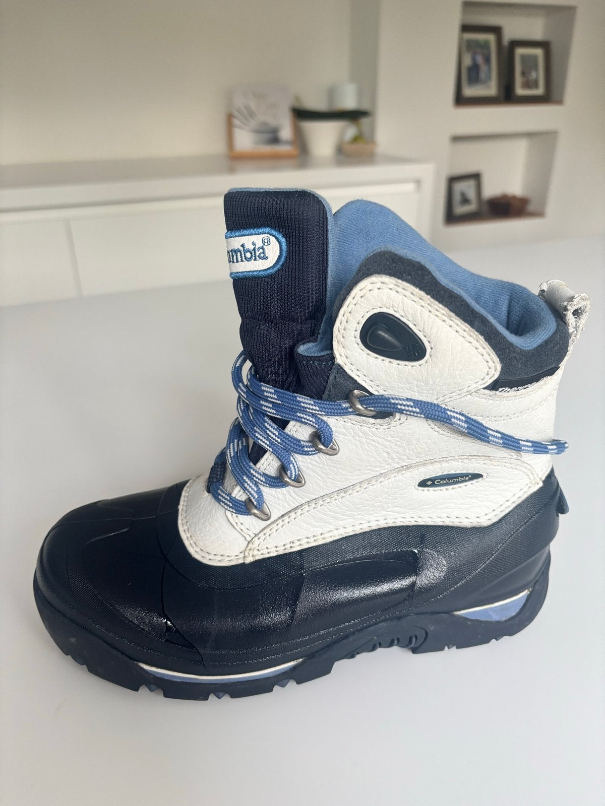 Columbus dames boots - Blauw/Wit - Maat 38 - Als nieuw, Ophalen of Verzenden, Zo goed als nieuw, Blauw, Snowboots