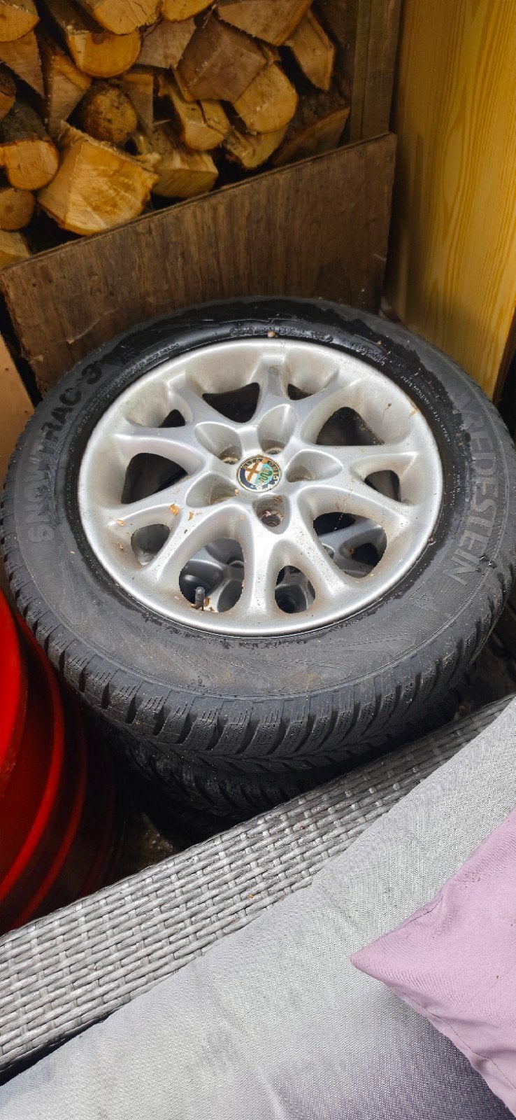 Alfa Romeo 147 velgen meerdere sets (winterbanden), Auto-onderdelen, Ophalen, Gebruikt, 15 inch, Banden en Velgen