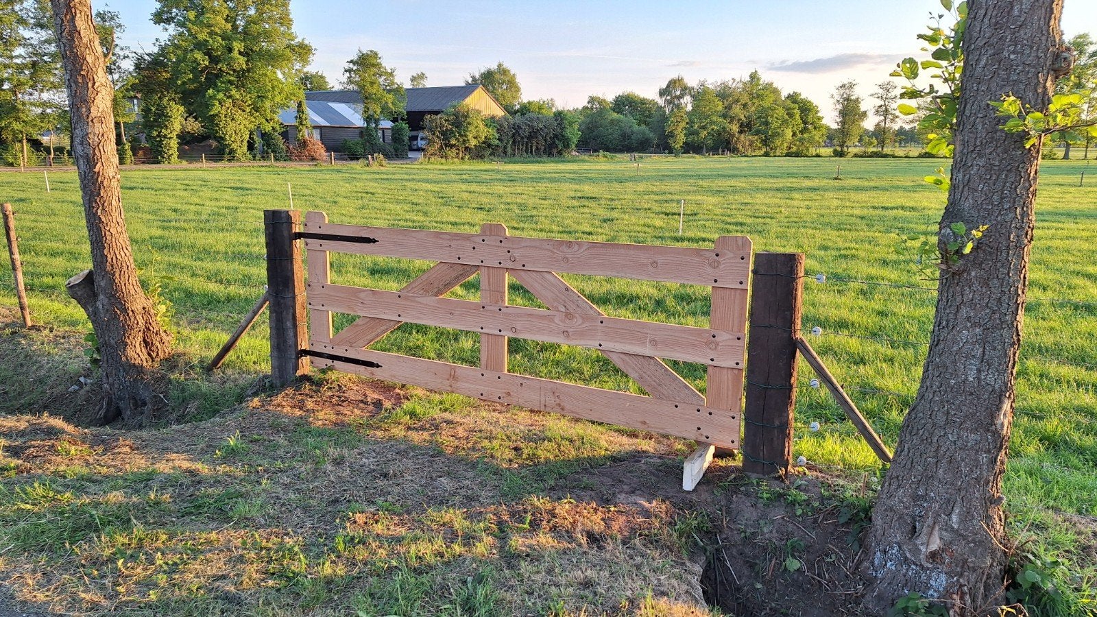 houten hekwerk, Tuin en Terras, Ophalen, Met poort, Overige typen, Nieuw