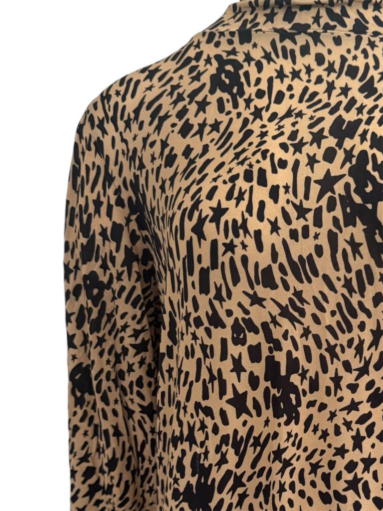 Fabienne Chapot shirt lange mouw L, Maat 38/40 (M), Bruin, Ophalen of Verzenden, Zo goed als nieuw