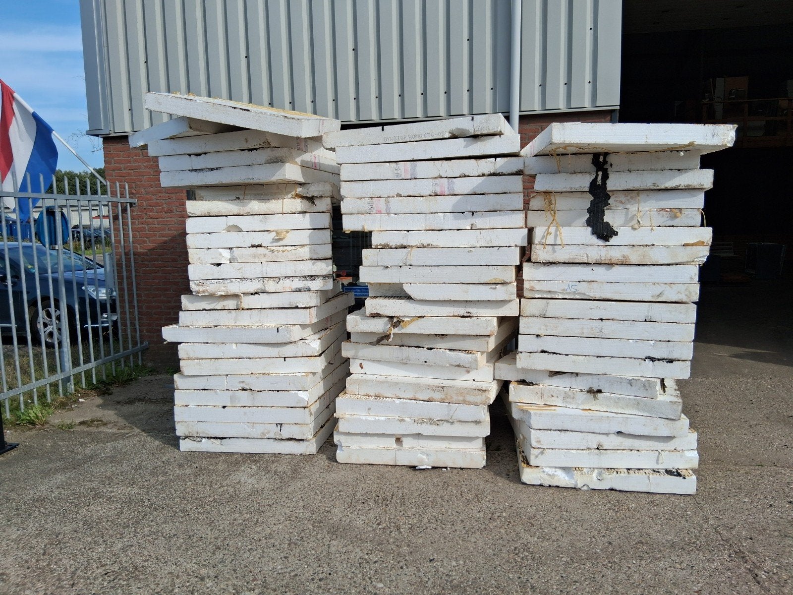 Partij circulaire Eps platen 10,5cm dik, Ophalen, Gebruikt, Vloerisolatie, 15 m² of meer