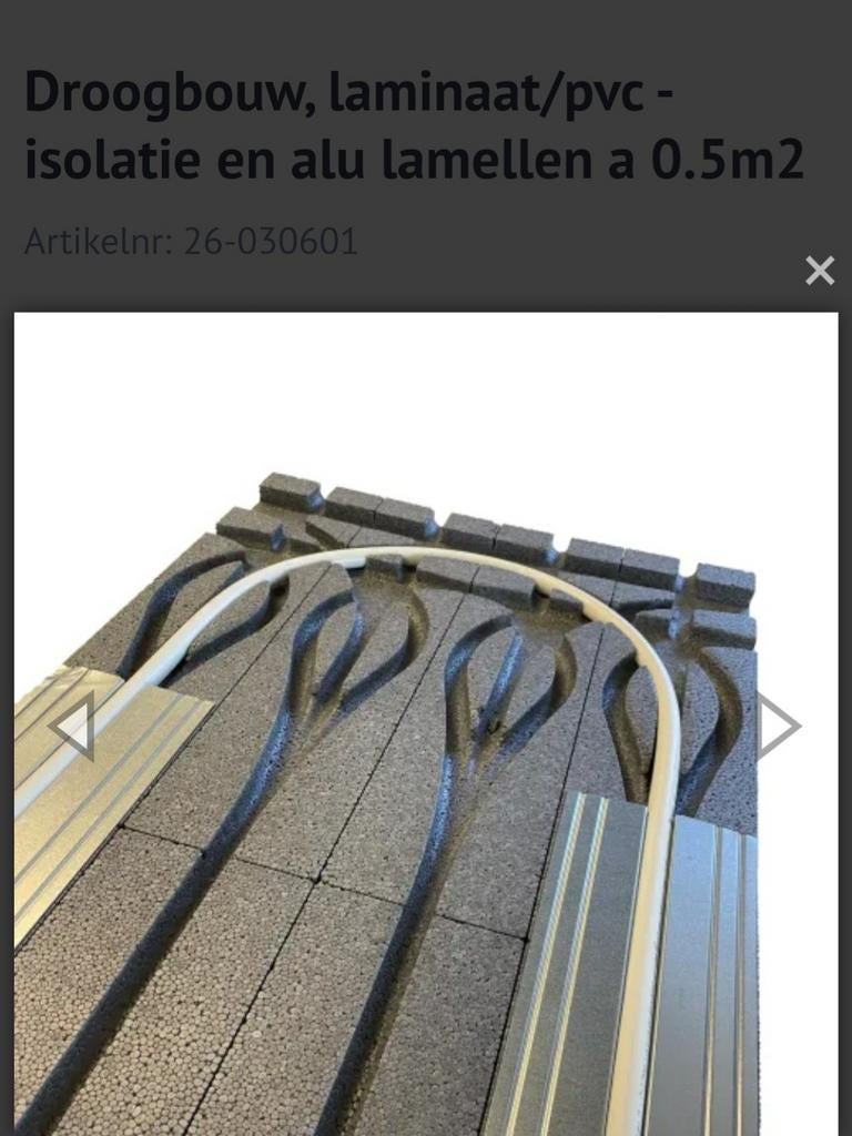 Vloerverwarming lamellen, Ophalen