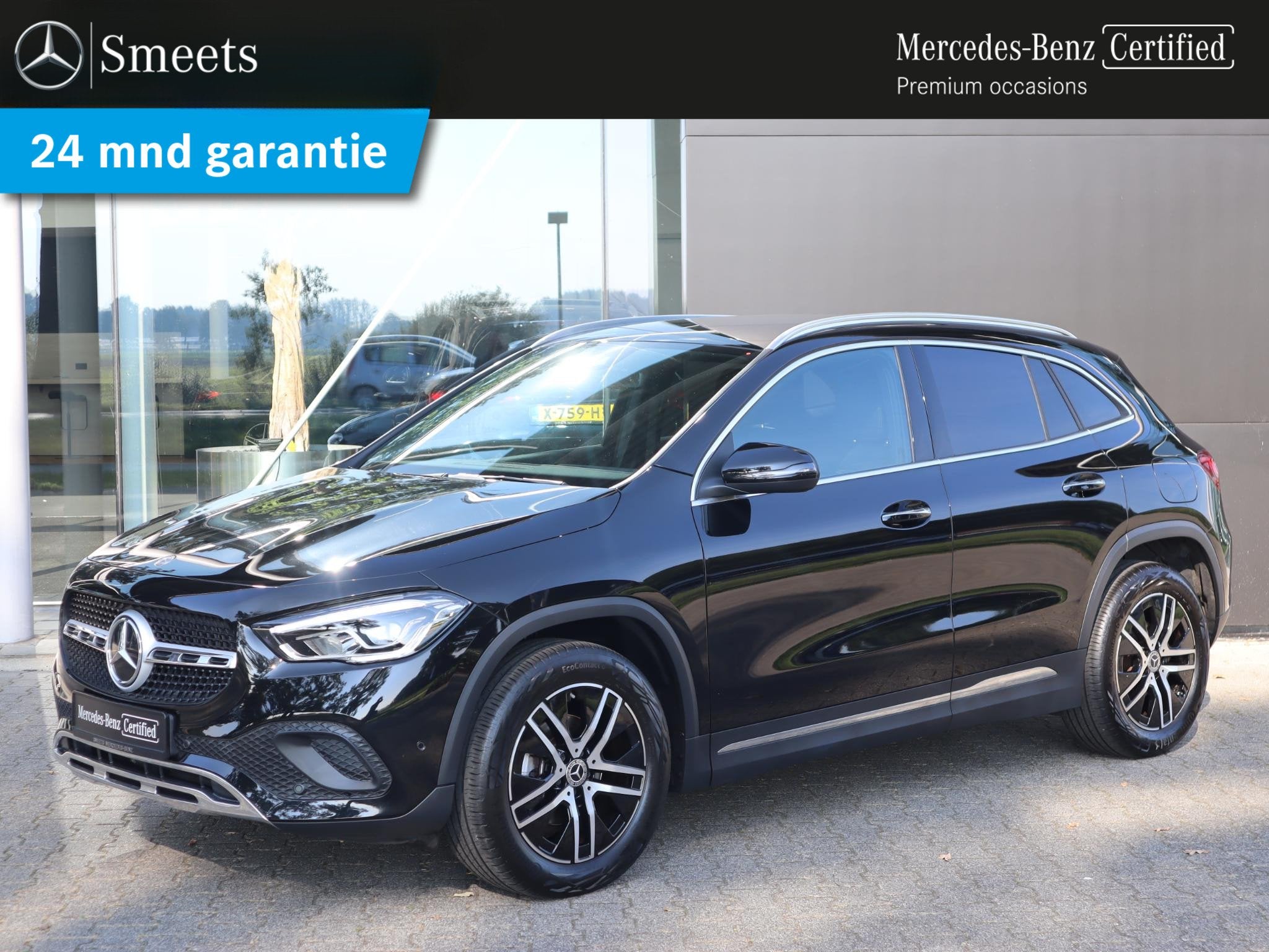 Mercedes-Benz GLA-klasse 180 Luxury Line, Auto's, Dealer onderhouden, Gebruikt, 4 cilinders, Zwart