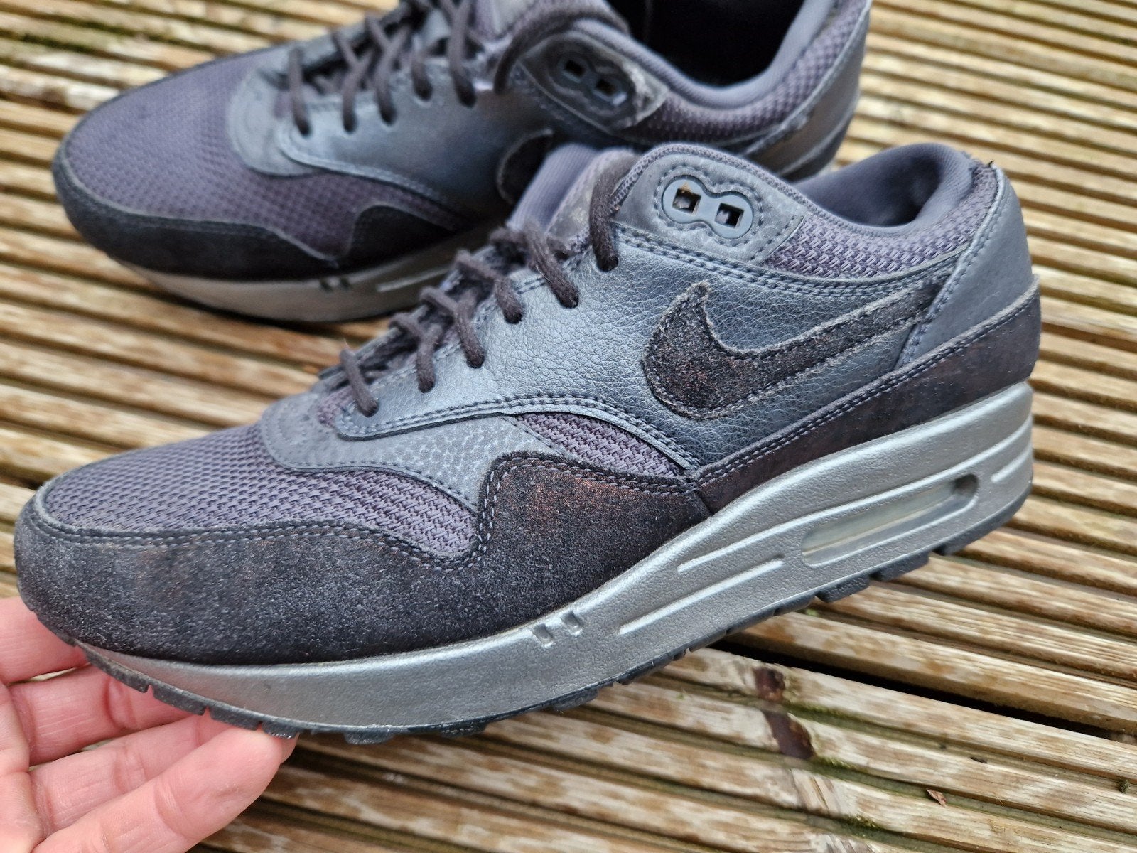 Nike Air Max 1 - Maat 40.5 (valt klein), Zwart, Nike, Ophalen of Verzenden, Sneakers of Gympen