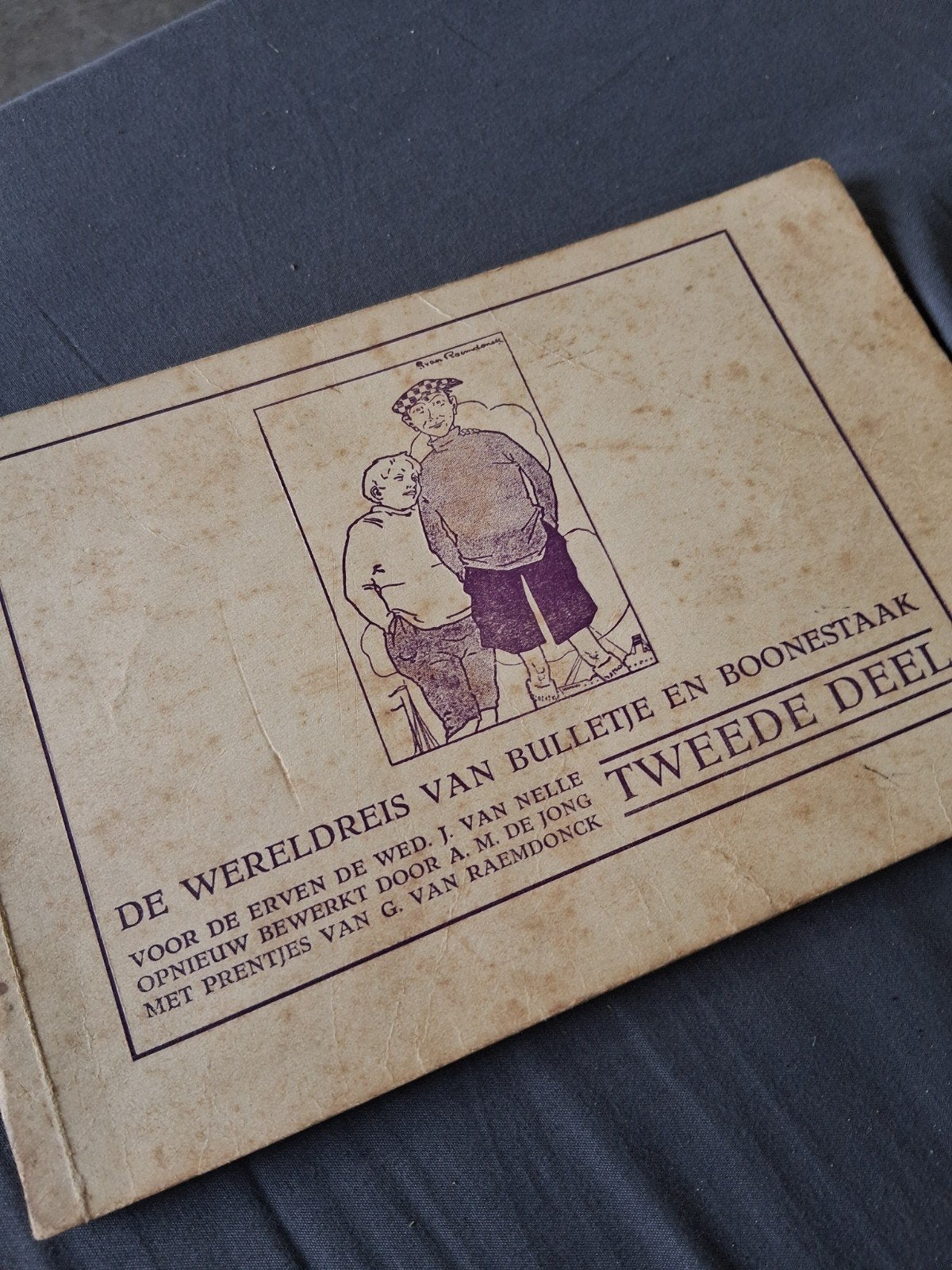 De Wereldreis van Bulletje en Boonestaak - Tweede Deel, Ophalen of Verzenden, Gelezen, A. M. de Jong, Fictie algemeen