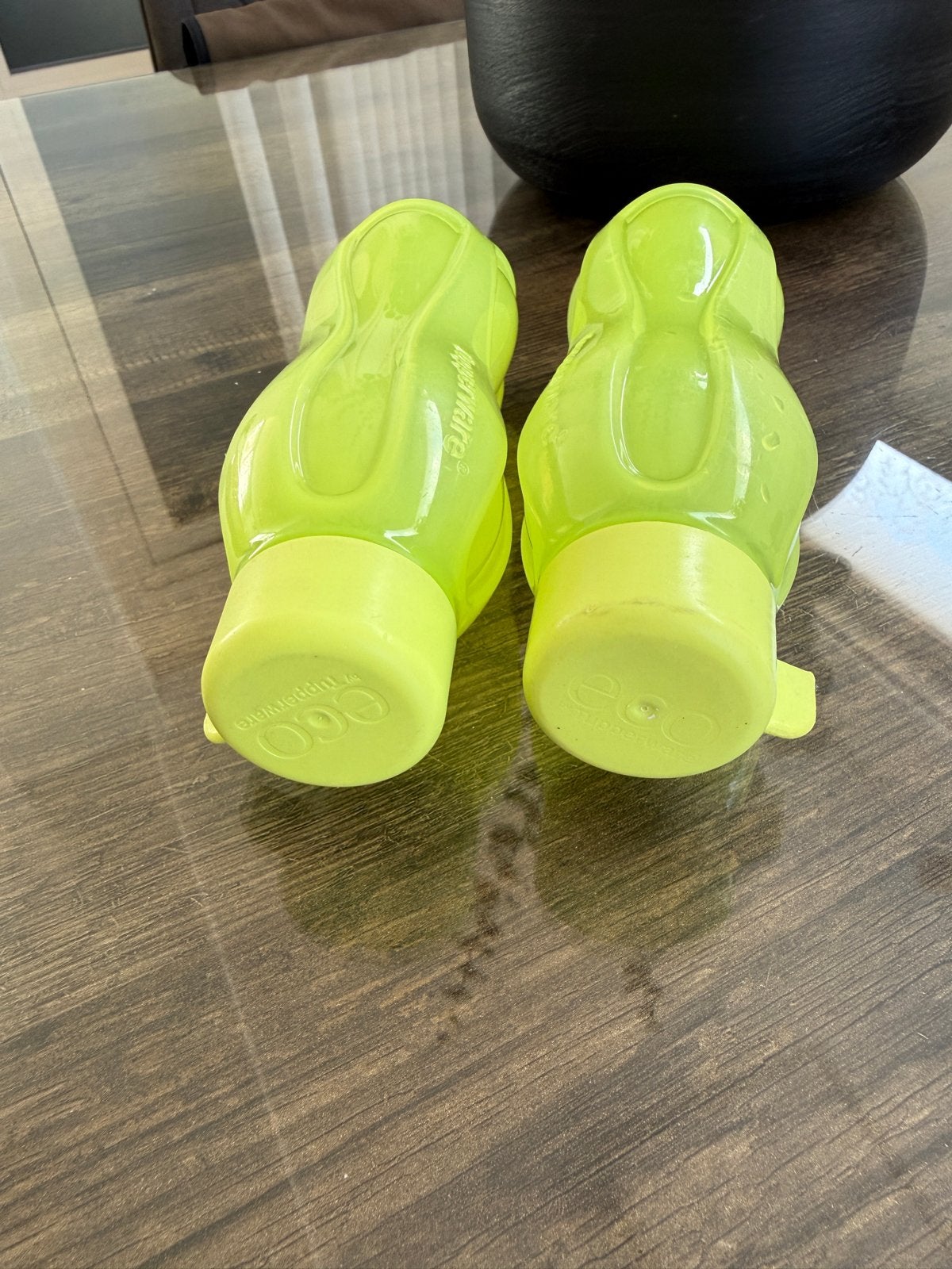 Tupperware EcoFles 300ml - Handige Drinkfles, Gebruikt, Ophalen of Verzenden, Drinkfles, Groen