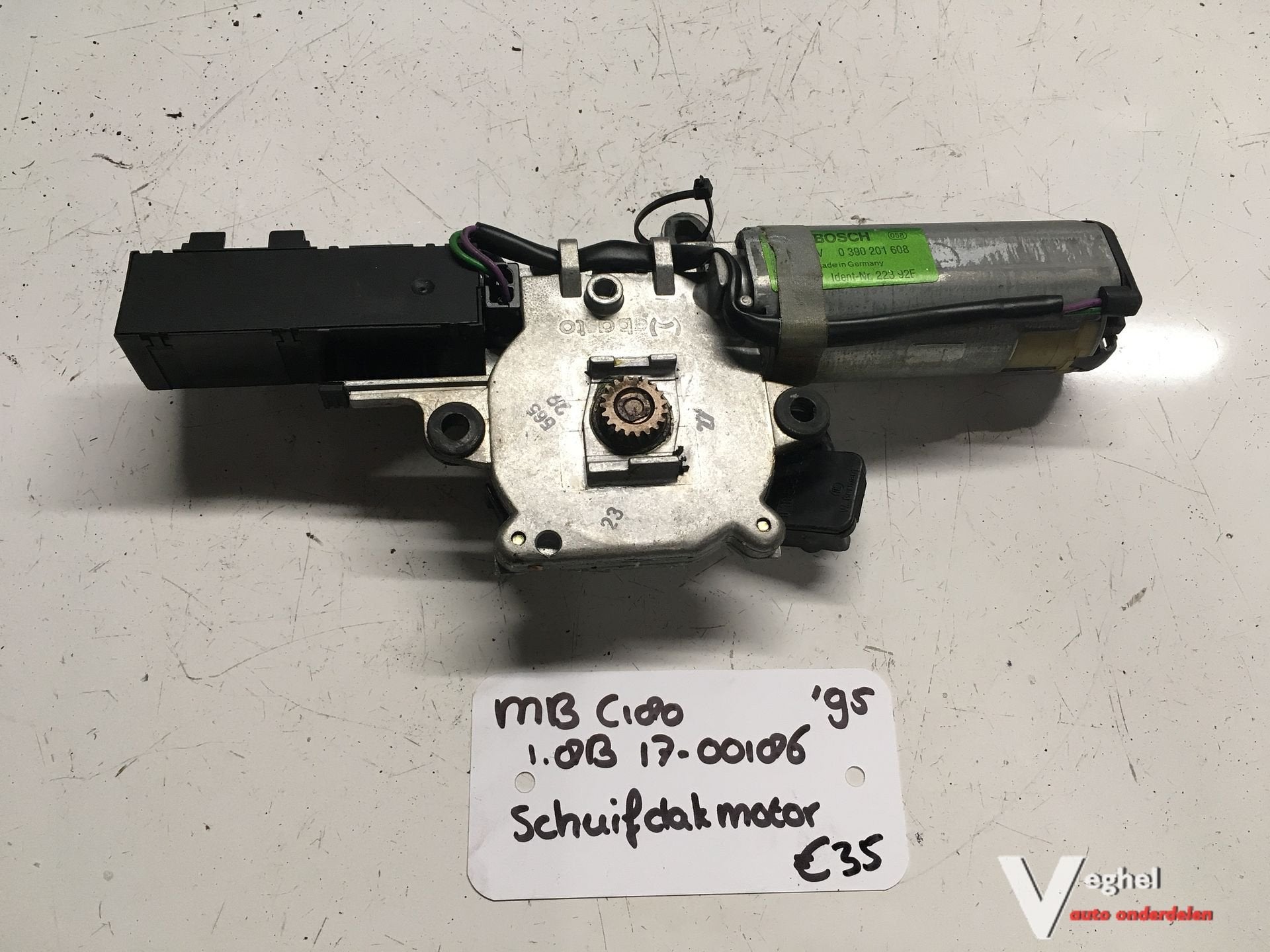 Mercedes C180 1.8B 1995 1700186 Schuifdakmotor 0 390 201 608, Gebruikt, -, -, Ophalen of Verzenden