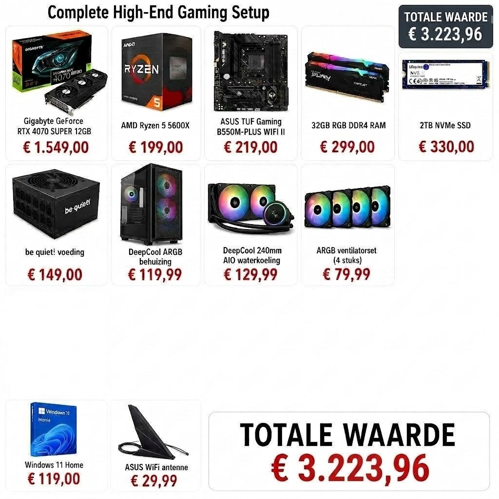 Foto 3 van High-End 4K Gaming PC | RTX 4070 SUPER | 32GB RAM | 2TB SSD