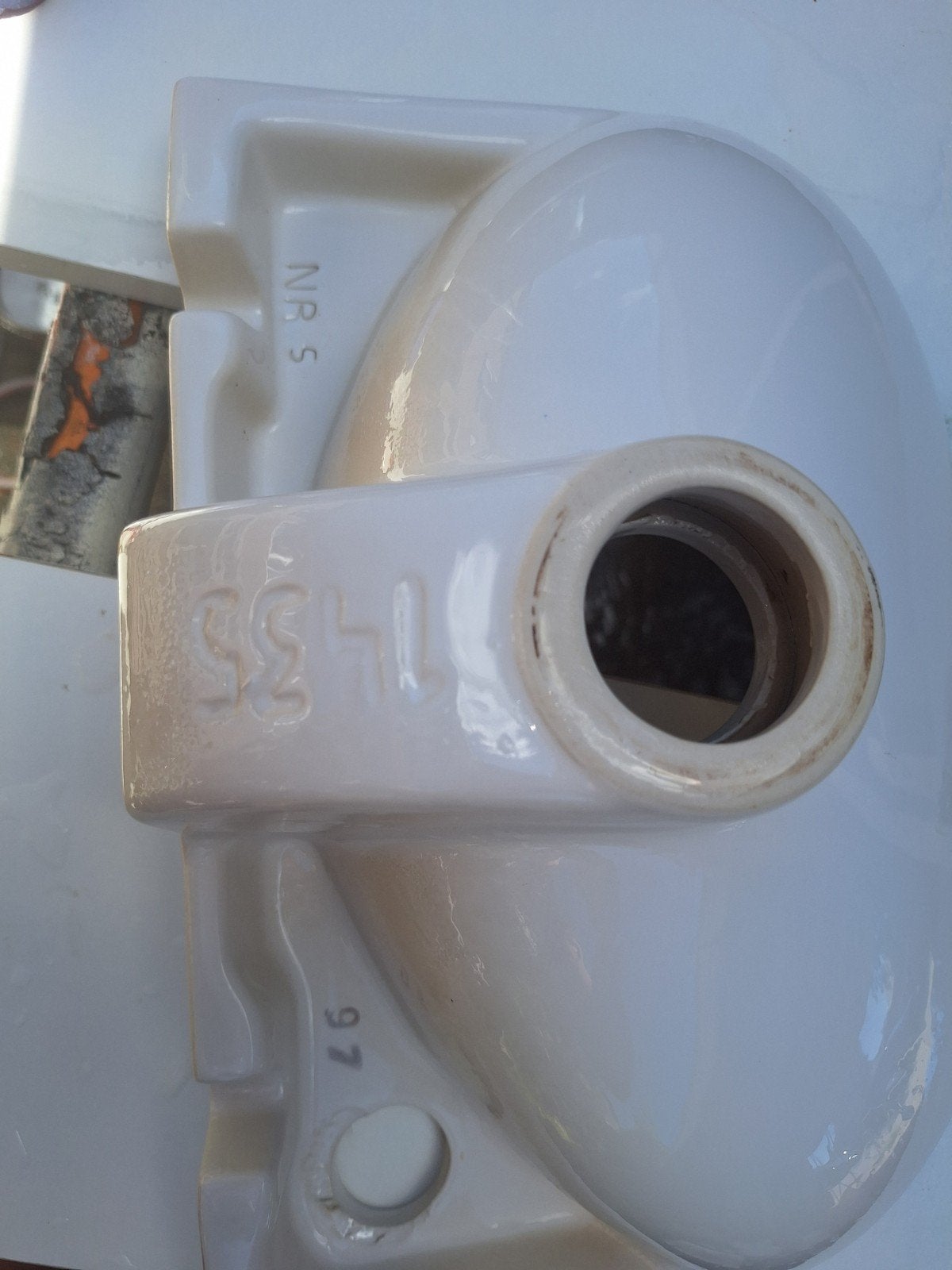 Witte Sphinx fontijntje voor in de toilet, Ophalen, Zo goed als nieuw, Wastafel