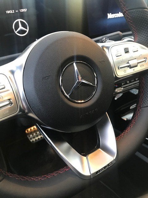 Amg stuur logo amg embleem w118 cla w205 c-klasse w213 e63 s, Mercedes-Benz, Nieuw, Ophalen of Verzenden, Bumper