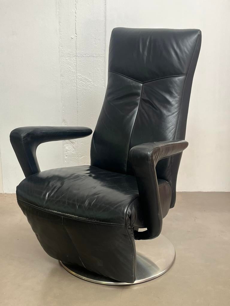 Relaxstoel prominent leer verstelbaar, Ophalen, Gebruikt, Minder dan 75 cm, Leer