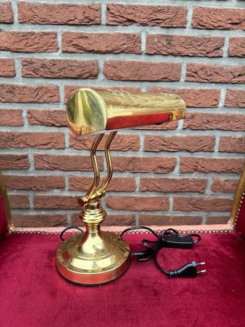 fraaie tafellamp/ pianolamp/ notarislamp, Ophalen of Verzenden, Zo goed als nieuw, Metaal