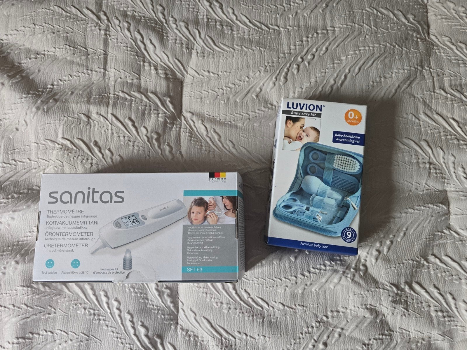 oorthermometer en baby verzorgingsset, Ophalen, Zo goed als nieuw
