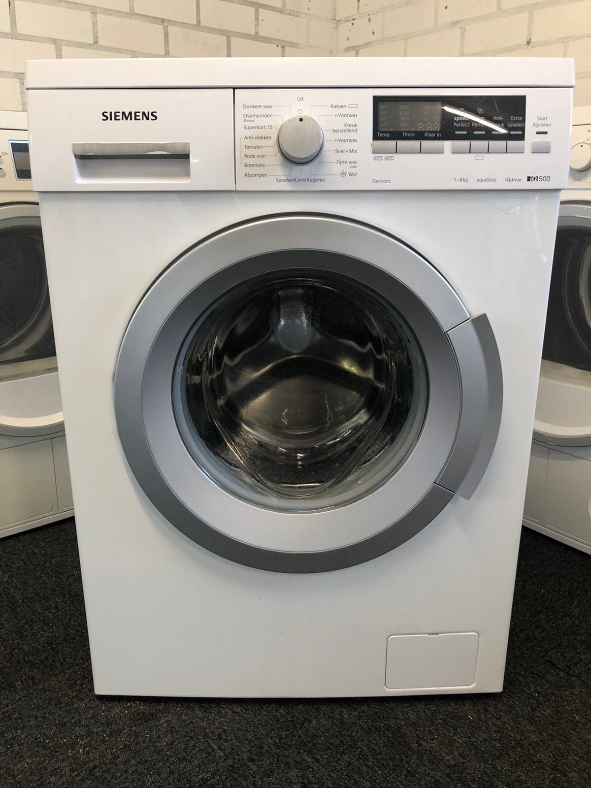 OPRUIMING a+++ Wasmachine Siemens iQ500 8kg MET GARANTIE, Ophalen, Minder dan 85 cm, 8 tot 10 kg, Kort programma