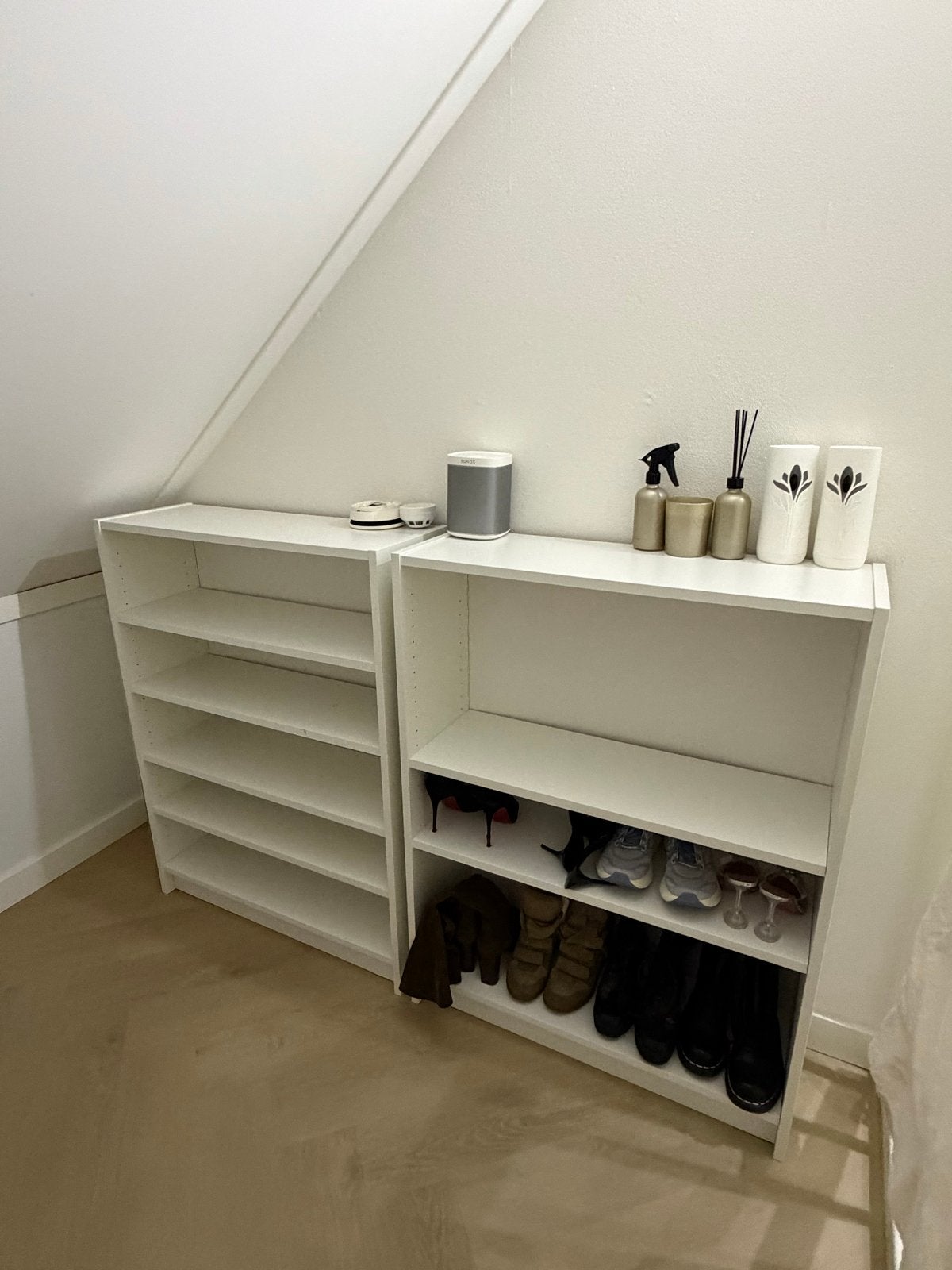 2 Witte IKEA Billy Boekenkast met 3 Extra Planken, Ophalen, Met plank(en), Gebruikt, 100 tot 150 cm