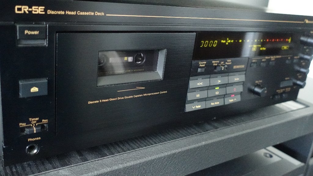 Nakamichi CR5 3-kops cassettedeck, Ophalen of Verzenden, Enkel, Overige merken, Tiptoetsen