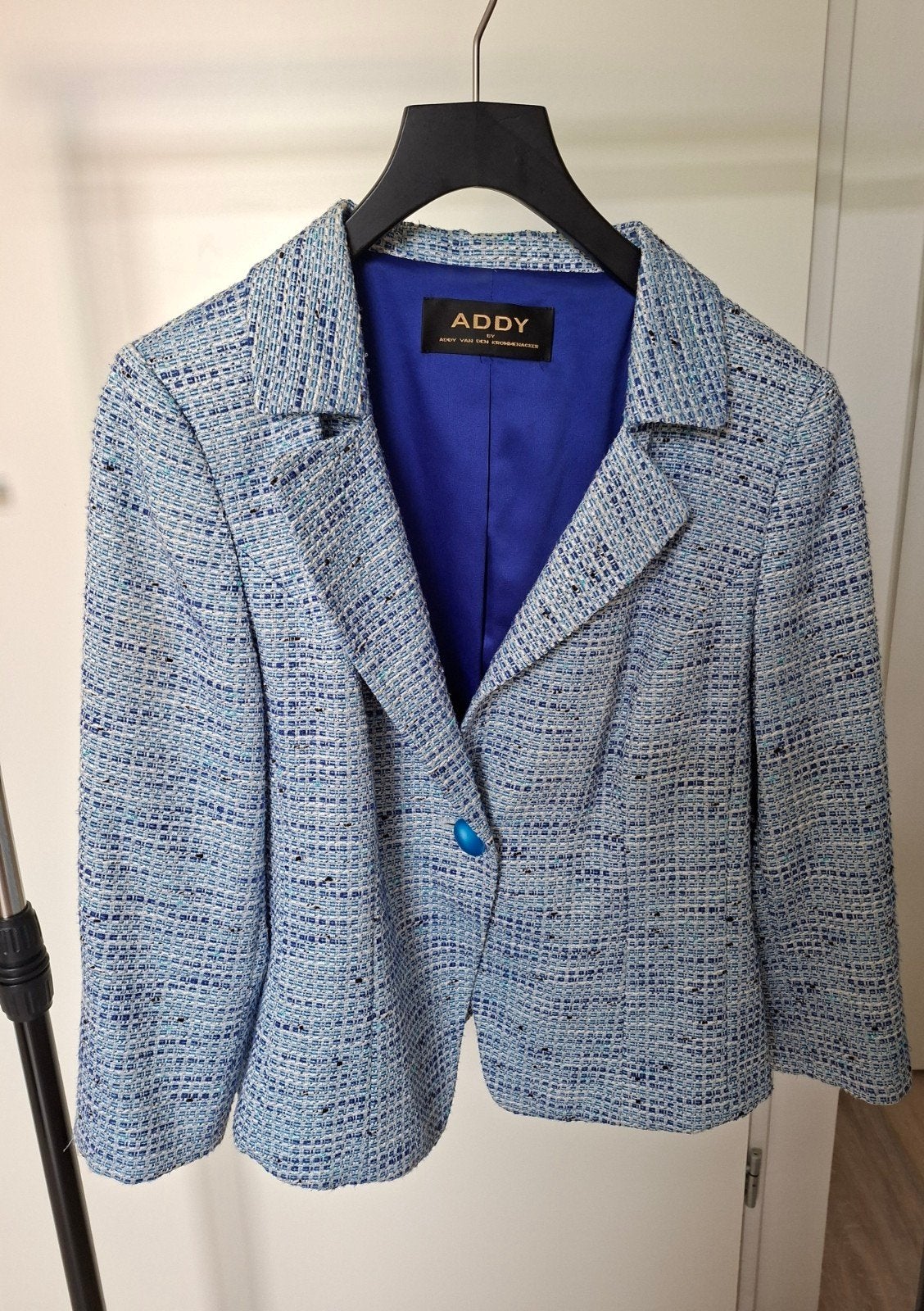 Addy van den Krommenacker Jasje Maat M, Blauw, Maat 42/44 (L), Ophalen of Verzenden, Zo goed als nieuw