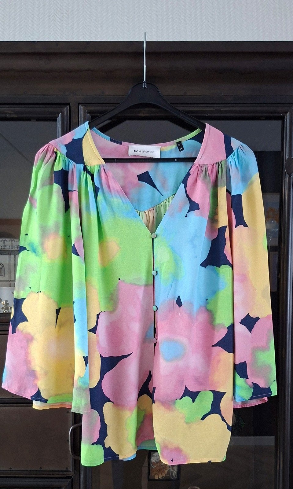 Pom Amsterdam blouse maat M 38, Maat 38/40 (M), Meerkleurig, Ophalen of Verzenden, Zo goed als nieuw