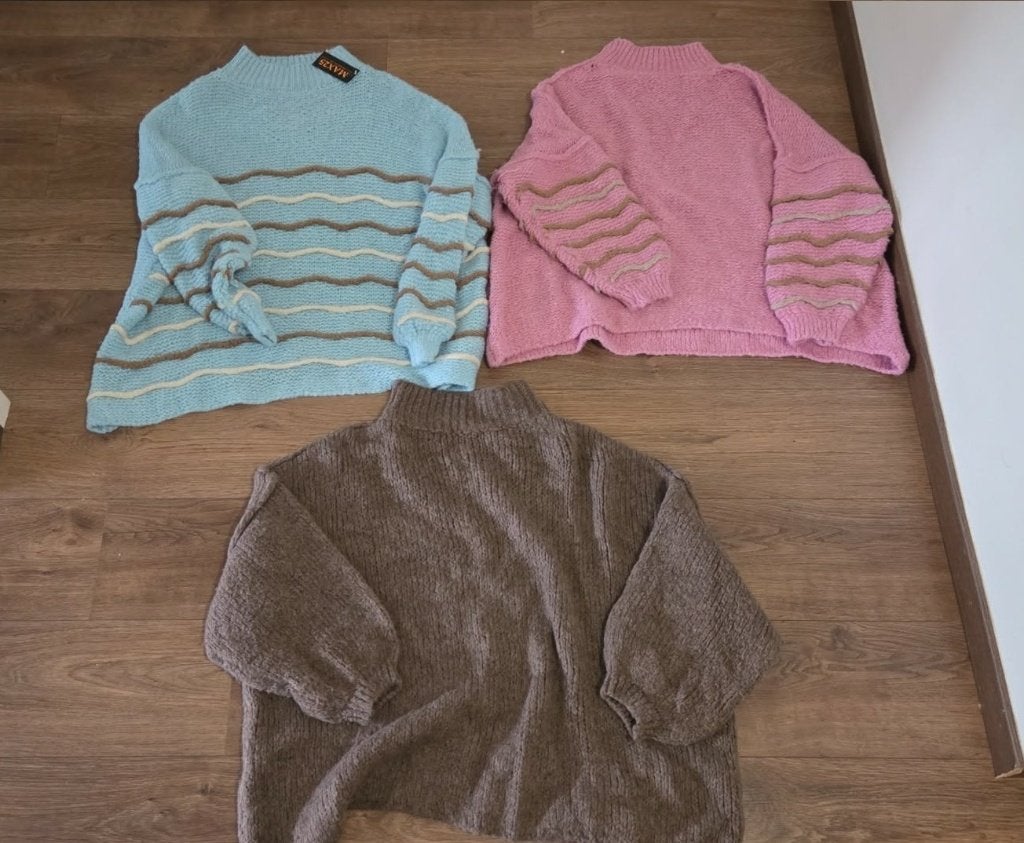Oversized Wollen Truien Voor Dames - One size - 3 Stuks, Ophalen of Verzenden, Nieuw, Maat 42/44 (L)