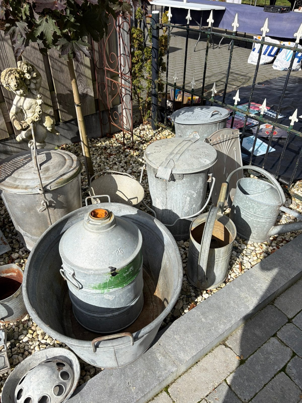Partij zink, Tuin en Terras, Ophalen, Gebruikt, Minder dan 30 cm, .