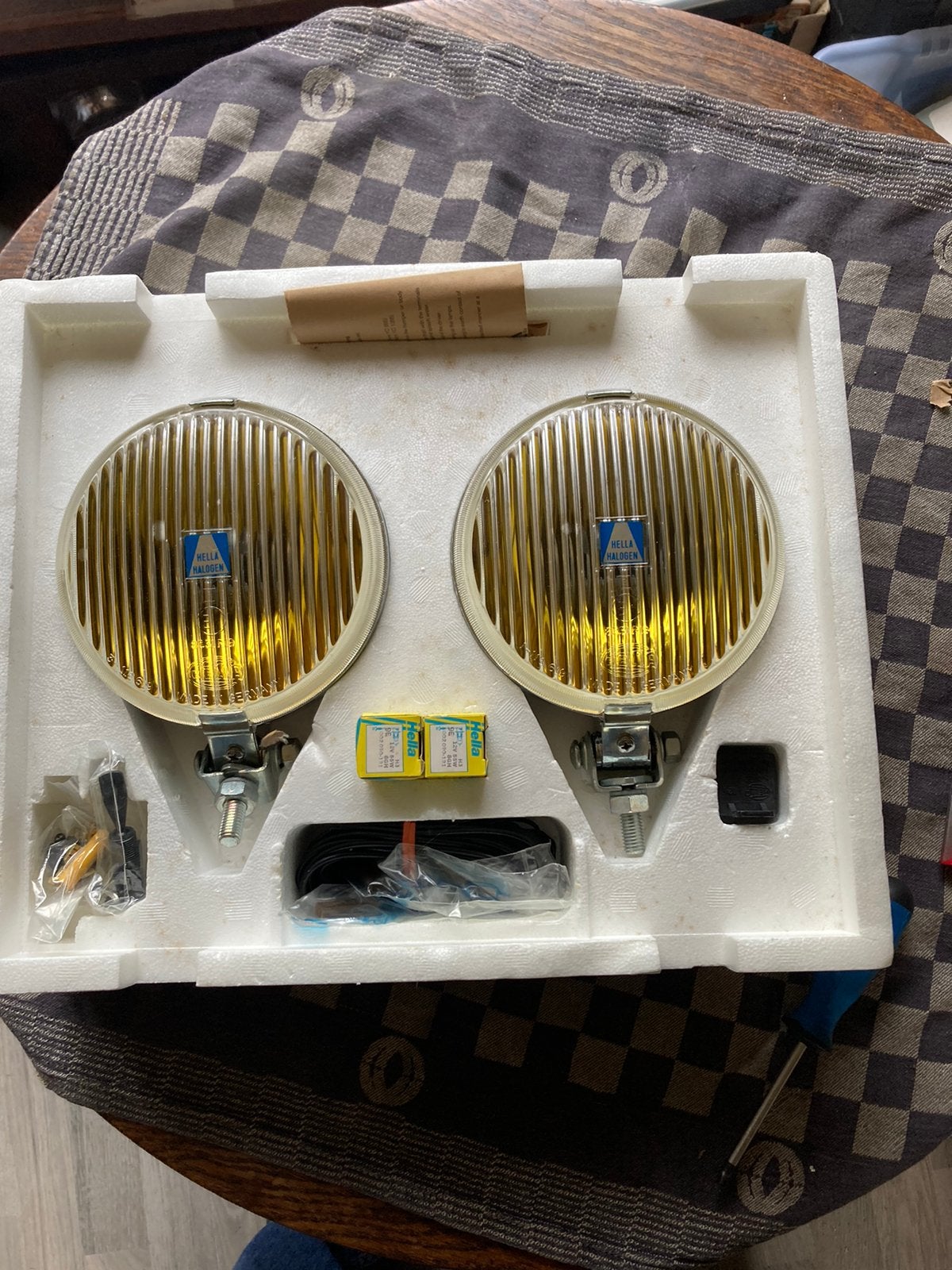 Oldtimer 1 set Hella mistlampen type 140, Auto-onderdelen, Ophalen of Verzenden, Nieuw