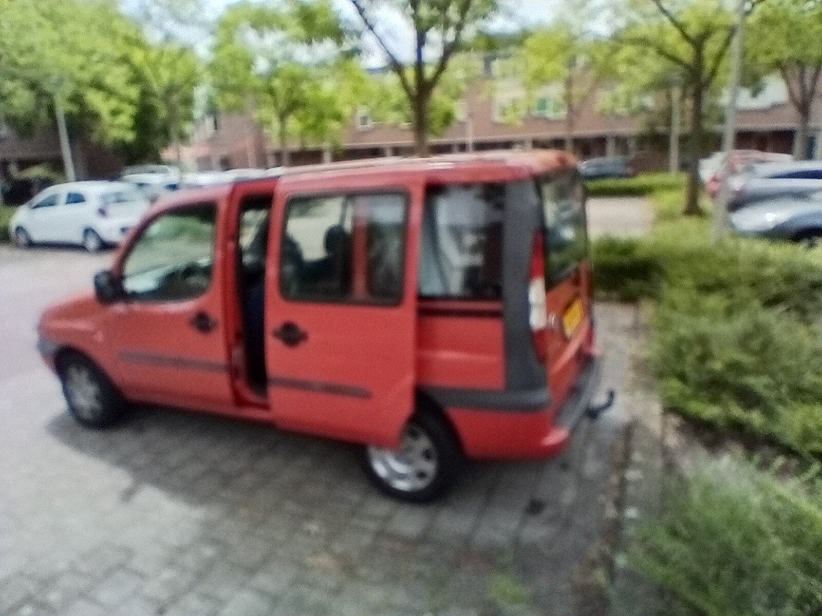 Fiat Doblo 1.6 2004 Rood, Auto's, Fiat, Voorwielaandrijving, 1596 cc, 7 stoelen, 103 pk