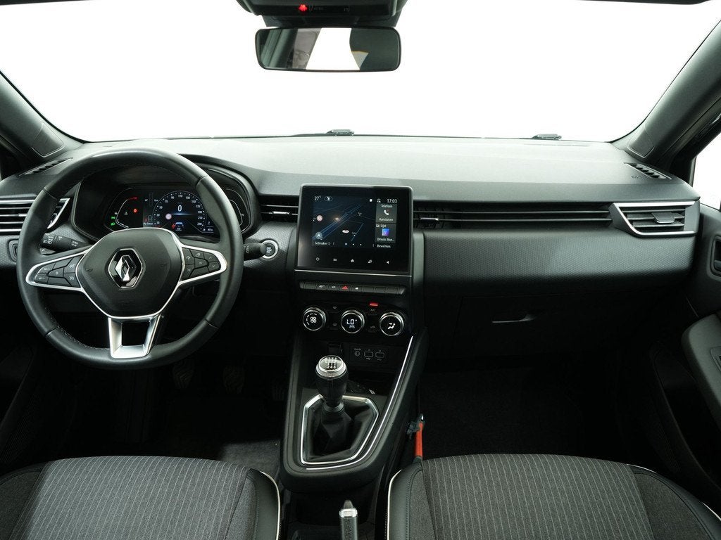 Renault Clio 1.0 TCE 90PK INTENS | Navi | Cruise | Carplay, 1071 kg, Gebruikt, Leder en Stof, Origineel Nederlands