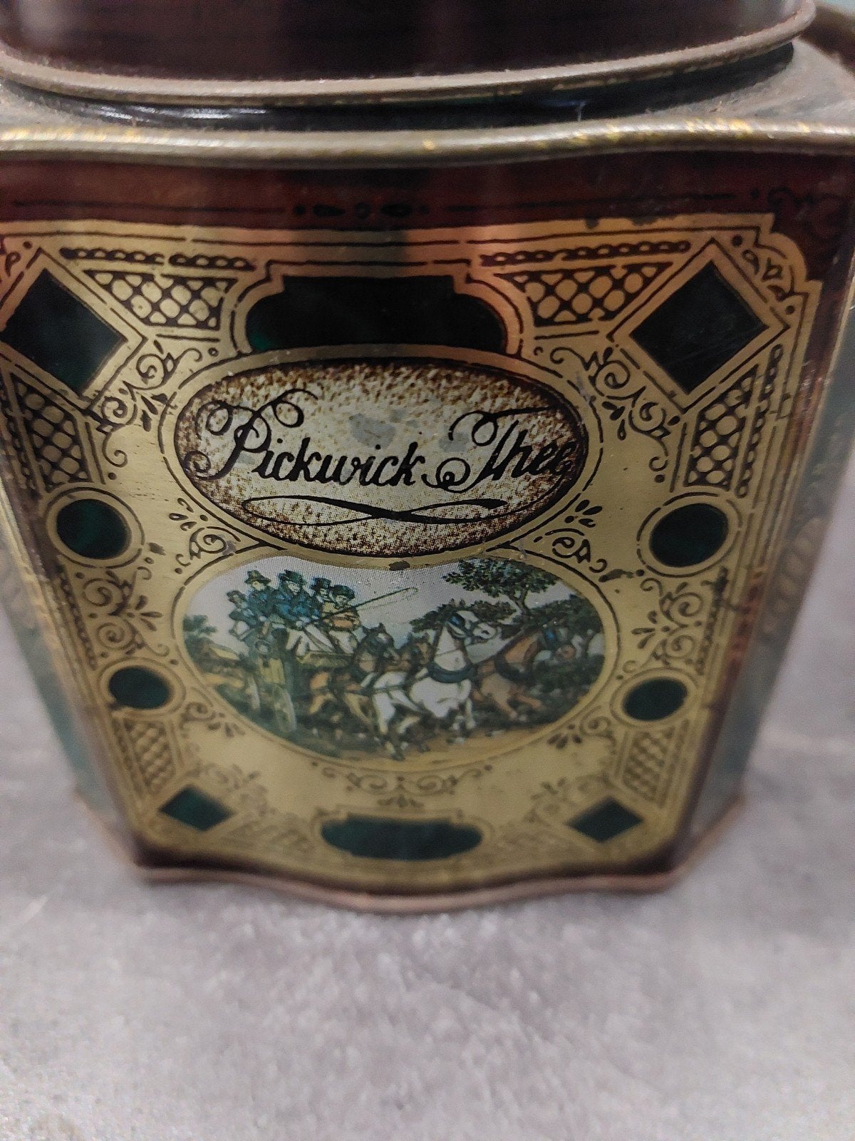 vintage Pickwick theeblik met orginele inhoud, Ophalen of Verzenden, Gebruikt, Overige, Douwe Egberts
