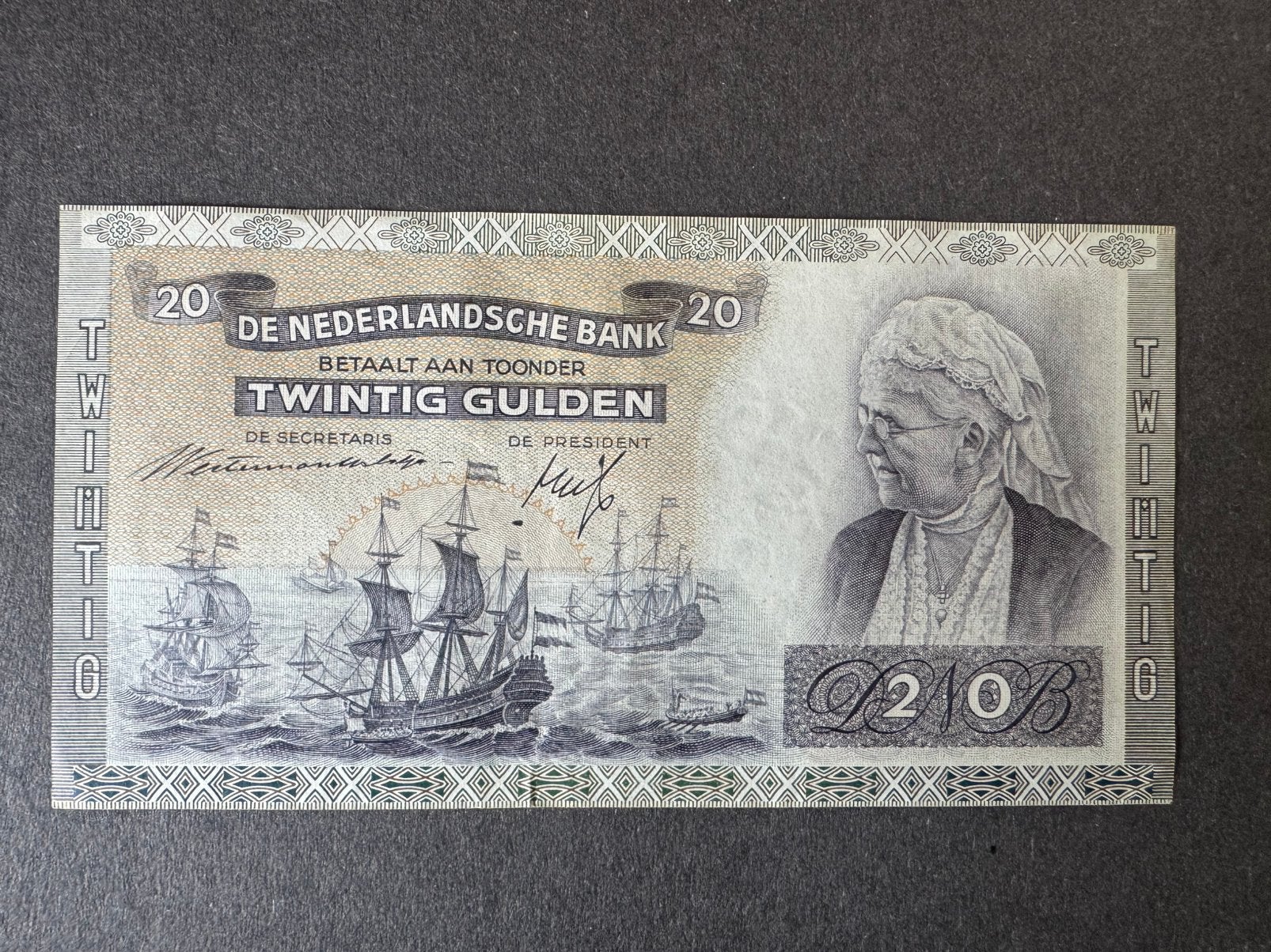 Biljet van 20,00 gulden koningin Emma, Ophalen of Verzenden, Los biljet