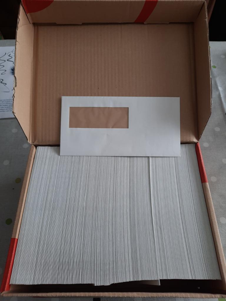 Enveloppen, Ophalen